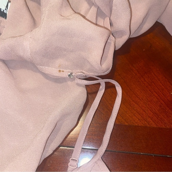 Chic Pink Sheer Dress Club Monaco Silk Pink 6 - Picture 11 of 12